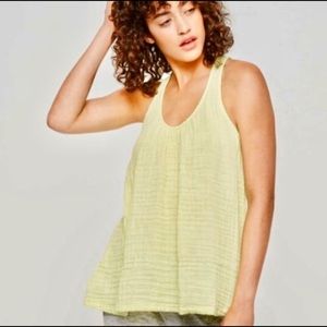 Lou & Grey Lime Green Racerback Tank Top Size S